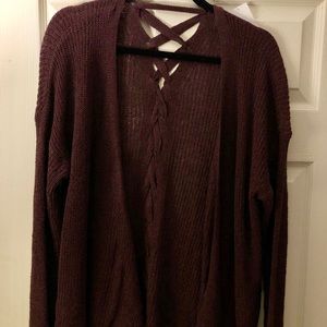 Light maroon cardigan new